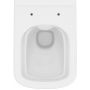 Zestaw Cersanit City Square miska WC wisząca CleanOn z deską wolnoopadającą Slim i stelaż podtynkowy Tech Line Opti z przyciskiem czarny mat S701-667 zdj.6