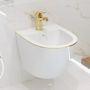 LaVita Sofi Gold Line bidet wiszący biały połysk/złoty zdj.4