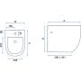 Rea Alan bidet wiszący biały REA-C9652 zdj.2