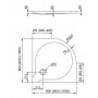 Aquaform Delta brodzik półokrągły 100 cm 200-06903 zdj.2