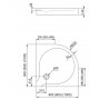 Aquaform Delta brodzik półokrągły 90 cm 200-06905P zdj.2