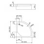 Aquaform Standard brodzik półokrągły 80 cm 200-18503 zdj.2