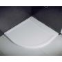 Besco Axim UltraSlim brodzik 90x90 cm półokrągły biały #BAX-90-NR zdj.7