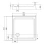 Zestaw Cersanit Arteco kabina prysznicowa 80x80 cm kwadratowa z brodzikiem Tako białym chrom/szkło przezroczyste (S157009, S204011) zdj.6