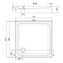 Zestaw Cersanit Arteco kabina prysznicowa 90x90 cm kwadratowa z brodzikiem Tako chrom/szkło przezroczyste (S157010, S204012) zdj.6