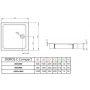 Radaway Doros C Compact brodzik kwadratowy 80x80 cm SDRC8080-05-04S zdj.2
