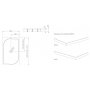 Brodzik prostokątny 170 x 80 cm Radaway Paros D MBD8017-03-1 zdj.2