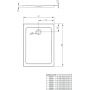 Radaway Doros Plus F brodzik 100x80 cm prostokątny biały SDRFP1080-01 zdj.2