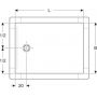 Geberit CleanFloor30 brodzik prostokątny 120x90 cm biały mat 551.114.00.1 zdj.2