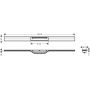 Hansgrohe Raindrain odpływ prysznicowy 100 cm czarny-chrom 56046340 zdj.2