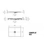 Kaldewei Conoflat brodzik 75x90 cm prostokątny model 853-1 biały 466900010001 zdj.2