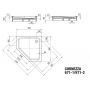 Kaldewei Cornezza brodzik 90x90 cm pięciokątny model 671-1 biały 459100010001 zdj.2