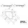 Kaldewei Cornezza brodzik 100x100 cm pięciokątny model 673-1 biały 459300010001 zdj.2