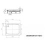 Kaldewei Duschplan brodzik 90x120 cm prostokątny model 420-1 biały 432000010001 zdj.2