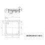 Kaldewei Duschplan brodzik 120x120 cm kwadratowy model 422-1 biały 432200010001 zdj.2