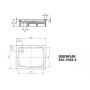 Kaldewei Duschplan brodzik 75x90 cm prostokątny model 543-1 biały 440900010001 zdj.2
