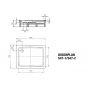 Kaldewei Duschplan brodzik 70x90 cm prostokątny model 547-1 biały 442100010001 zdj.2
