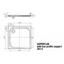 Kaldewei Superplan brodzik 100x100 cm kwadratowy model 391-5 biały 447047980001 zdj.2