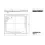 Kaldewei Superplan brodzik 100x120 cm prostokątny model 407-1 biały 430700010001 zdj.2