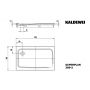 Kaldewei Superplan brodzik 80x120 cm prostokątny model 389-2 biały 447348040001 zdj.2