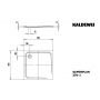 Kaldewei Superplan brodzik 100x100 cm kwadratowy model 391-1 biały 447000010001 zdj.2