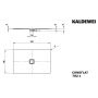 Kaldewei Conoflat brodzik 80x120 cm prostokątny model 782-1 biały 465200010001 zdj.2
