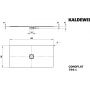 Kaldewei Conoflat brodzik 80x140 cm prostokątny model 794-1 biały 466400010001 zdj.2