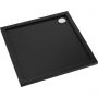 Oltens Superior brodzik 90x90 cm kwadratowy akrylowy czarny mat 17001300 zdj.5