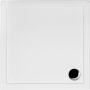 Oltens Vindel brodzik 80x80 cm kwadratowy akrylowy biały 17003000