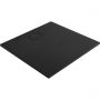 Oltens Bergytan brodzik 100x100 cm kwadratowy RockSurface czarny mat 17102300 zdj.1