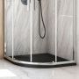 Oltens Superior brodzik półokrągły 90x90 cm czarny 16002300 zdj.7