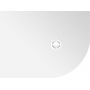 Polysan Flexia brodzik 120x90 cm półokrągły lewy biały 91371 zdj.1