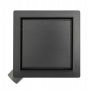 Rea Neo&Pure Black Pro odpływ prysznicowy 15x15cm liniowy czarny REA-G0652 zdj.1