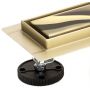 Rea Neo&Pure Pro Mirror Gold odpływ liniowy 70 cm z kołnierzem jasnozłoty REA-G5600 zdj.4