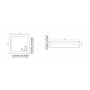Rea Calisto brodzik prostokątny 120x80 cm biały REA-K8964 zdj.2