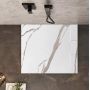 Rea Bazalt Carrara White brodzik kwadratowy 90x90 cm biały-beżowy REA-K7002 zdj.4