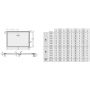Riho Davos 253 brodzik 100x90 cm prostokątny biały D002007005 zdj.2