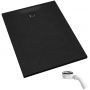 Schedpol Majestic Black Stone brodzik prostokątny z syfonem 100x80 cm czarny 3.3506/C/ST-M6/C zdj.1