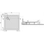Sanplast Free Line brodzik 80x80 cm kwadratowy zabudowany Bza/FREE biały 615-040-1120-01-000 zdj.2