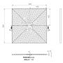 Vayer Kronos brodzik 80x80 cm kwadratowy biały 080.080.000.2-6.0.0.0.0 zdj.2