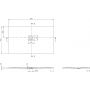Villeroy & Boch Squaro Infinity brodzik 150x90 cm prostokątny antypoślizgowy Stone White UDQ1590SQI2IV-RW zdj.2