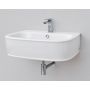 Art Ceram Azuley umywalka 72x50 cm półokrągła biała AZL00301;00 zdj.1