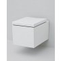 Art Ceram Block zestaw miska WC wisząca z deską wolnoopadającą biel (BKV00101;00, BKA00201) zdj.1