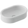Art Ceram Brera umywalka 60x40 cm półokrągła nablatowa biała BRL00301;00 zdj.1