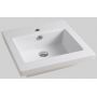 Art Ceram Gap umywalka 59x51 cm wpuszczana kwadratowa biała GPL00601;00 zdj.1