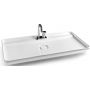 Art Ceram umywalka 98x54 cm nablatowa prostokątna biała NAL00101;00 zdj.1