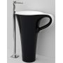 Art Ceram Cup umywalka 69x50x85 cm wolnostojąca czarny/biały OSL00401;50 zdj.1