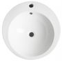 Aqualine umywalka 84x50 cm okrągła wolnostojąca biała VS701 zdj.4