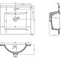 Zestaw Astor Stella umywalka z szafką 50 cm wiszącą antracyt połysk/biały połysk (AMKAU500Y2, AUASU50000) zdj.10