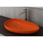 Bocchi Etna umywalka 58x37 cm nablatowa Clean Plus+ pomarańczowy połysk 1114-012-0125 zdj.1